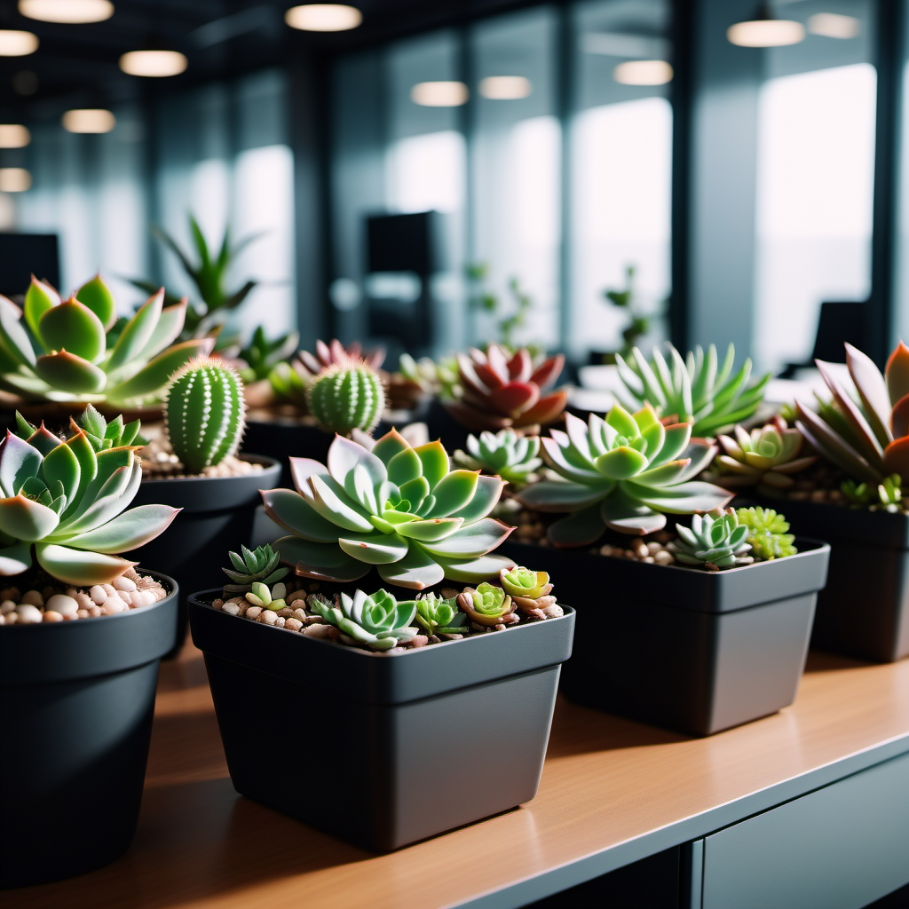 What Kind Of Lighting Setup Is Needed For Succulents In An Office?