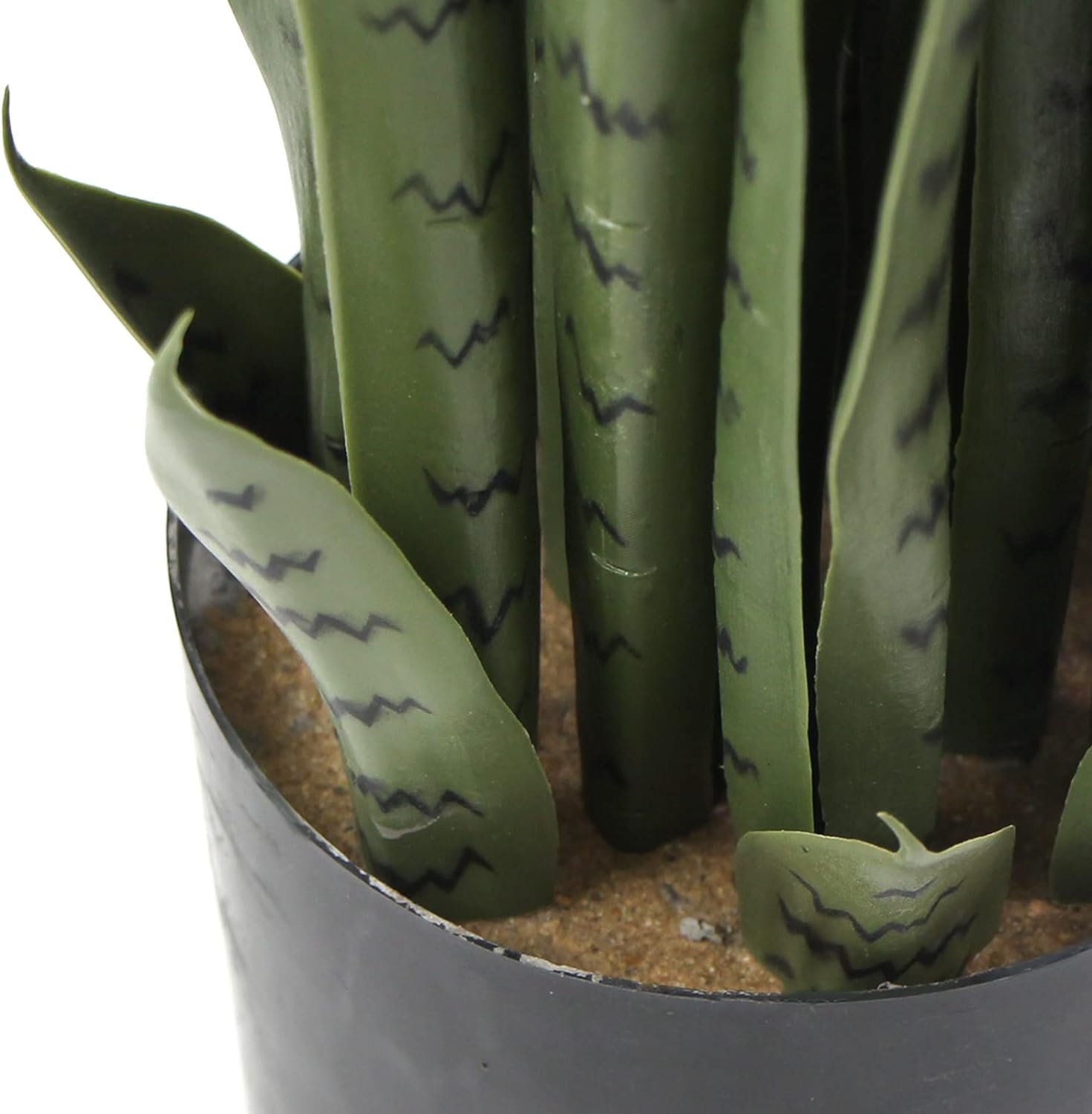 VERDEARTH Artificial Snake Plant, 35 Faux Snake Plant Tall, Fake Snake Sansevieria Potted Plant with Stand for Home Office Decor Indoor, 32 Leaves